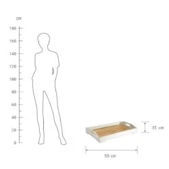 CAMPAGNE Tablett Mit Griffen L 55 X B 35cm -Wohnstil Angebote Store 10135846 2