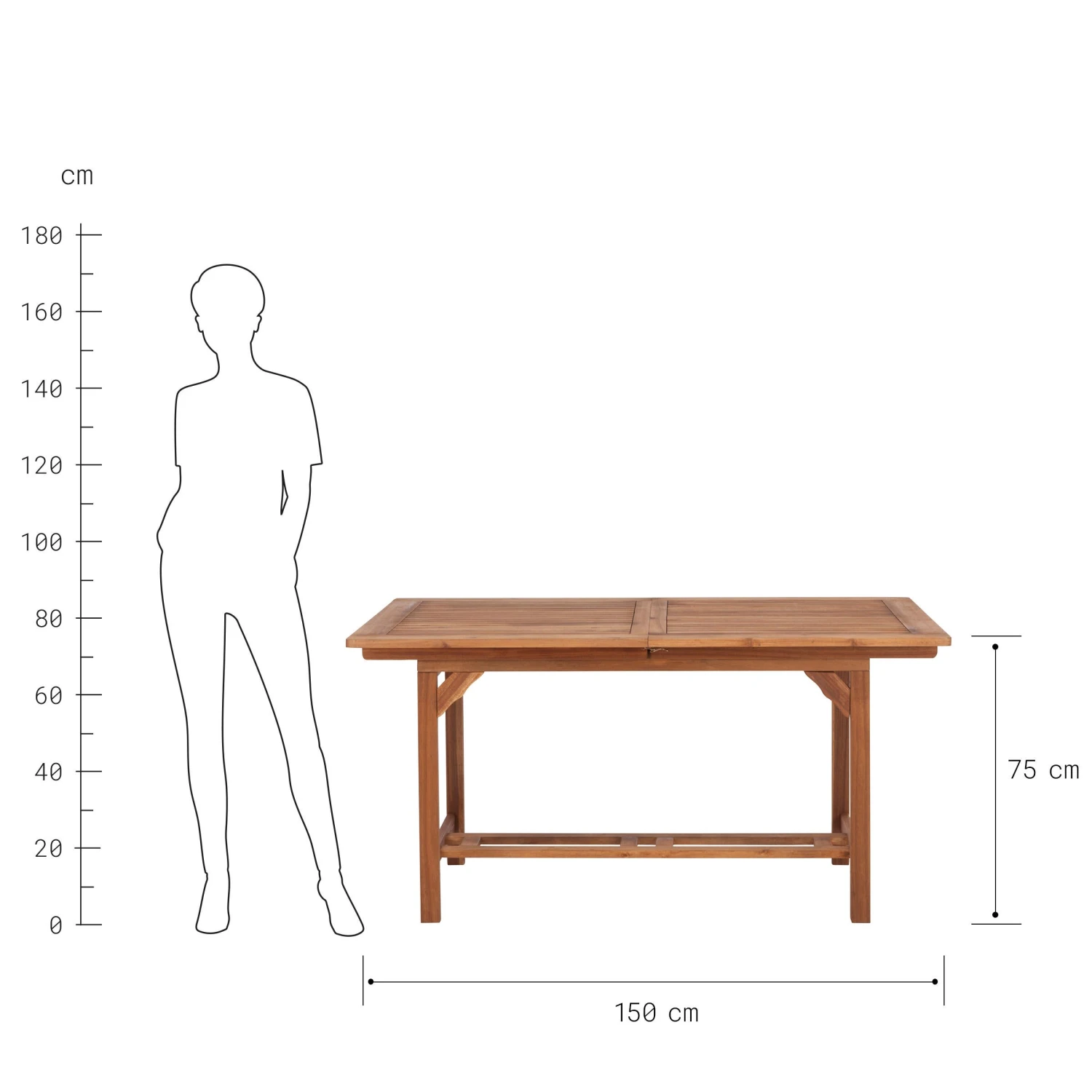 SOMERSET Gartentisch Ausziehbar 3 SOMERSET Gartentisch Ausziehbar – Bild 3