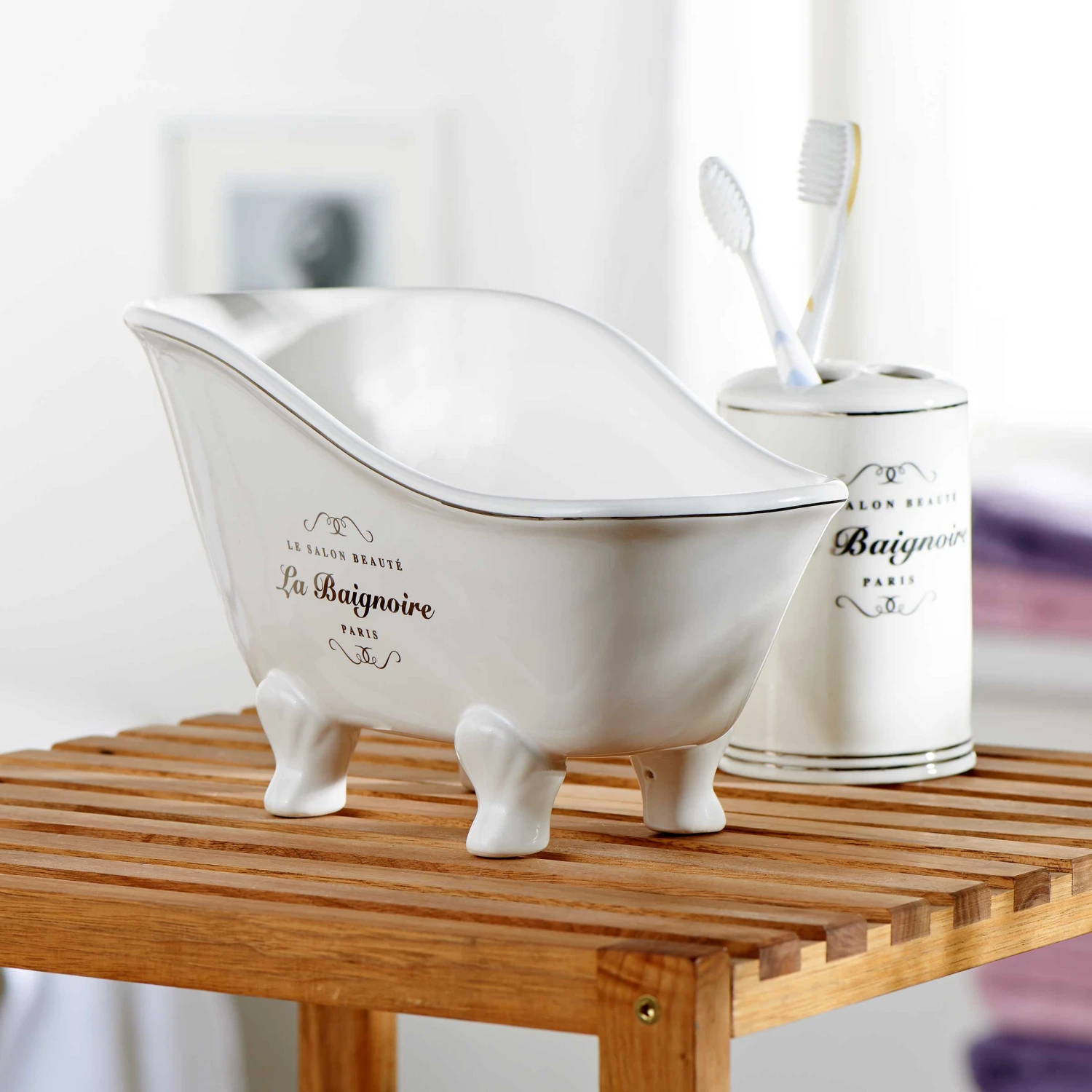 SALON BEAUTÉ Utensilienbehälter Badewanne 4 SALON BEAUTÉ Utensilienbehälter Badewanne – Bild 4