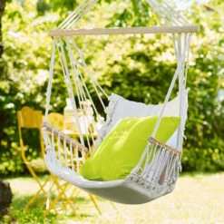 BABOON Hängesessel Mit Holzarmlehnen -Wohnstil Angebote Store 10202362 1