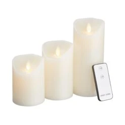 GLOWING FLAME LED Kerzen 3er-Set -Wohnstil Angebote Store 10212428 3