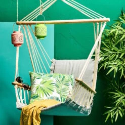 BABOON Hängesessel Mit Holzarmlehnen -Wohnstil Angebote Store 10213248 5