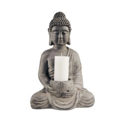 BUDDHA Statue Mit Kerzenteller Höhe 46cm -Wohnstil Angebote Store 10215752 3