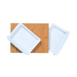 BAMBOO Bambusbrett Mit 2 Auffangschalen L 32 X B 25cm -Wohnstil Angebote Store 10217692 2