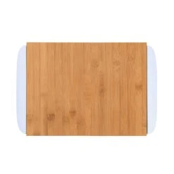 BAMBOO Bambusbrett Mit 2 Auffangschalen L 32 X B 25cm