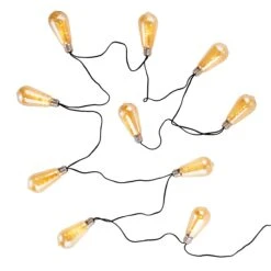 BULB LIGHTS LED Lichterkette Mit Naturseil 10 Lichter Und Stecker -Wohnstil Angebote Store 10220250 2