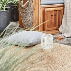 ALL NATURE Hanf-Teppich Ø110cm -Wohnstil Angebote Store 10221289 5