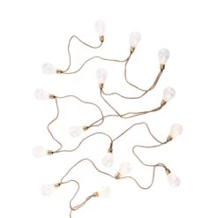 BULB LIGHTS LED Lichterkette Mit Naturseil 15 Lichter Und Stecker -Wohnstil Angebote Store 10222834 2