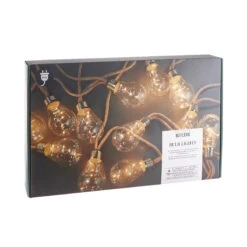 BULB LIGHTS LED Lichterkette Mit Naturseil 15 Lichter Und Stecker -Wohnstil Angebote Store 10222834 3