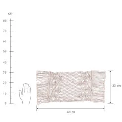 MACRAMÉ Platzset L 48 X B 33cm -Wohnstil Angebote Store 10222950 2