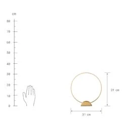 LUNA Kerzenhalter Messing Ø31cm -Wohnstil Angebote Store 10223432 3