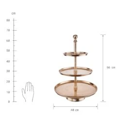 BANQUET Etagere 3-stufig Höhe 66cm -Wohnstil Angebote Store 10223519 3