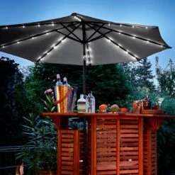 SUN & STARS Sonnenschirm Mit LED-Solar-Lichter Ø270cm -Wohnstil Angebote Store 10223844 9