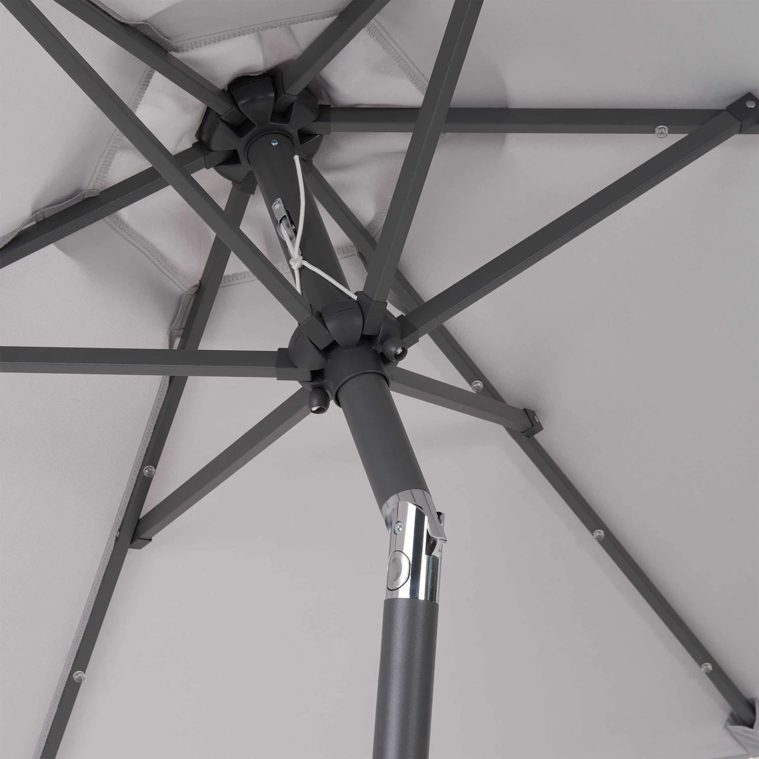 SUN & STARS Sonnenschirm Mit LED-Solar-Lichter Ø180cm 8 SUN & STARS Sonnenschirm Mit LED-Solar-Lichter Ø180cm – Bild 8