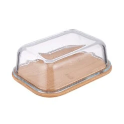 BAMBOO Butterdose Mit Glasdeckel L 17,5 X B 13cm -Wohnstil Angebote Store 10224238 3
