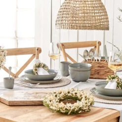 FLOWER MARKET Trockenblumenkranz Bleache Ø25cm -Wohnstil Angebote Store 10224619 6