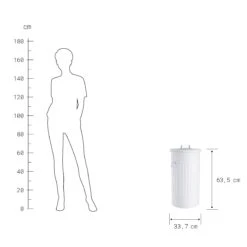 ZINC Mülltonne 'Oskar' 40l -Wohnstil Angebote Store 10224860 3