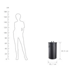 ZINC Mülltonne 'Oskar' 40l -Wohnstil Angebote Store 10224863 3