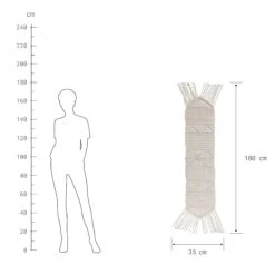 MACRAMÉ Tischläufer L 180 X B 35cm -Wohnstil Angebote Store 10224917 3