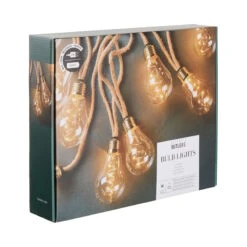 BULB LIGHTS LED-Lichterkette 10 Lichter Mit Naturseil & USB-Batteriefach -Wohnstil Angebote Store 10224976 2