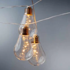 BULB LIGHTS LED-Lichterkette 10 Lichter Mit USB-Batteriefach -Wohnstil Angebote Store 10224991 4