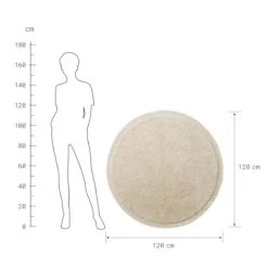 BOHO LOUNGE Teppich Hochflor Mit Makramé Ø120cm 10 BOHO LOUNGE Teppich Hochflor Mit Makramé Ø120cm -Wohnstil Angebote Store 10225336 3