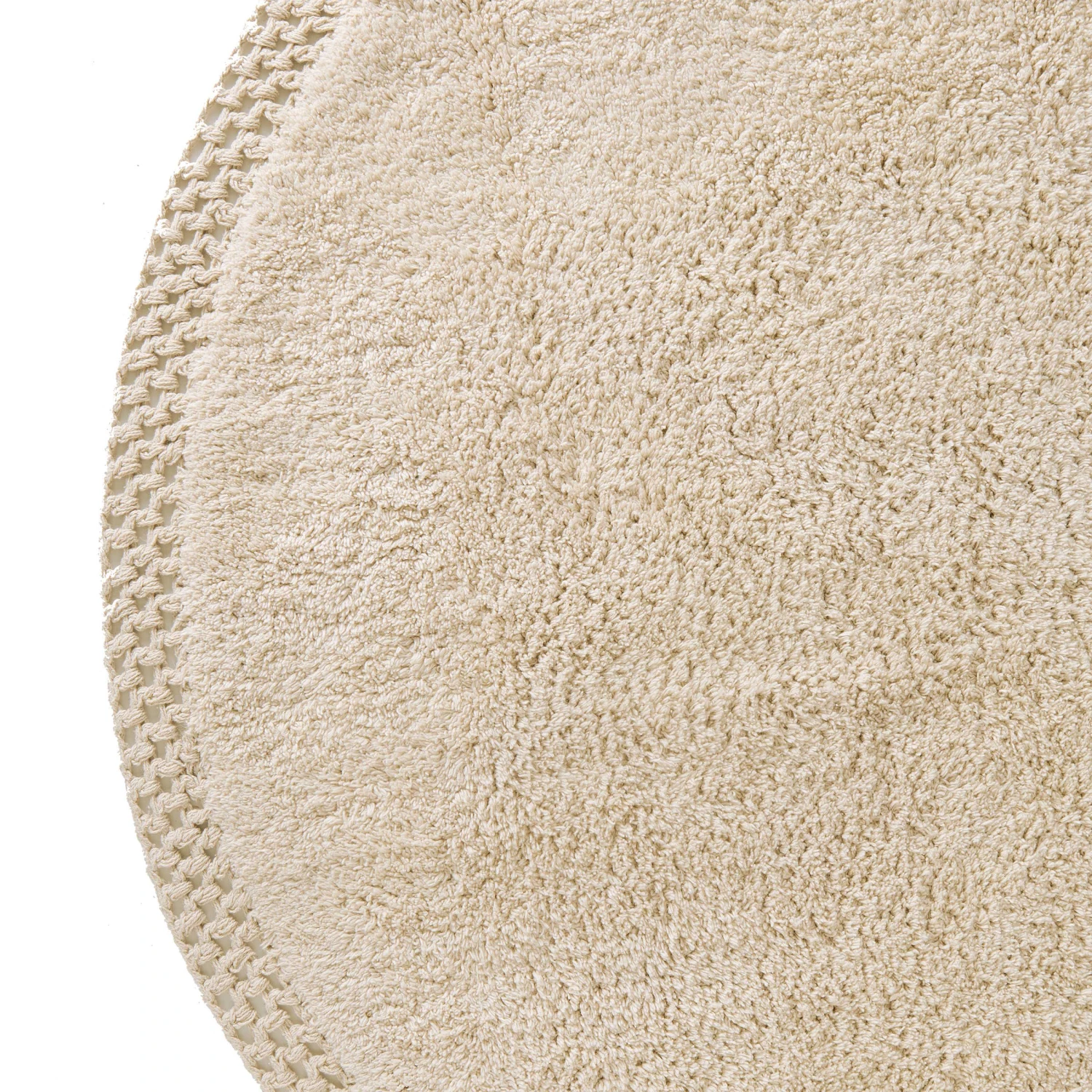 BOHO LOUNGE Teppich Hochflor Mit Makramé Ø120cm 6 BOHO LOUNGE Teppich Hochflor Mit Makramé Ø120cm – Bild 6