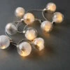 FEATHERS LED-Lichterkette 10 Glaskugeln Mit Federn & USB-Batteriefach