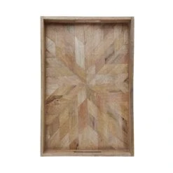 MANGO DAYS Deko-Tablett Mit Intarsienmuster L 46 X B 31cm -Wohnstil Angebote Store 10225831 3