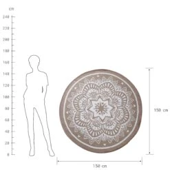 COLOUR CLASH In- & Outdoor-Teppich Flora Ø150cm -Wohnstil Angebote Store 10226110 2