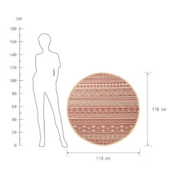 COLOUR CLASH In- & Outdoor-Teppich Streifen Ø118cm 6 COLOUR CLASH In- & Outdoor-Teppich Streifen Ø118cm -Wohnstil Angebote Store 10226112 2