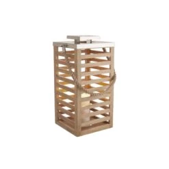 SHORE Laterne Mangoholz Höhe 54cm -Wohnstil Angebote Store 10226268 2