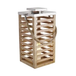 SHORE Laterne Mangoholz Höhe 65cm -Wohnstil Angebote Store 10226269 2