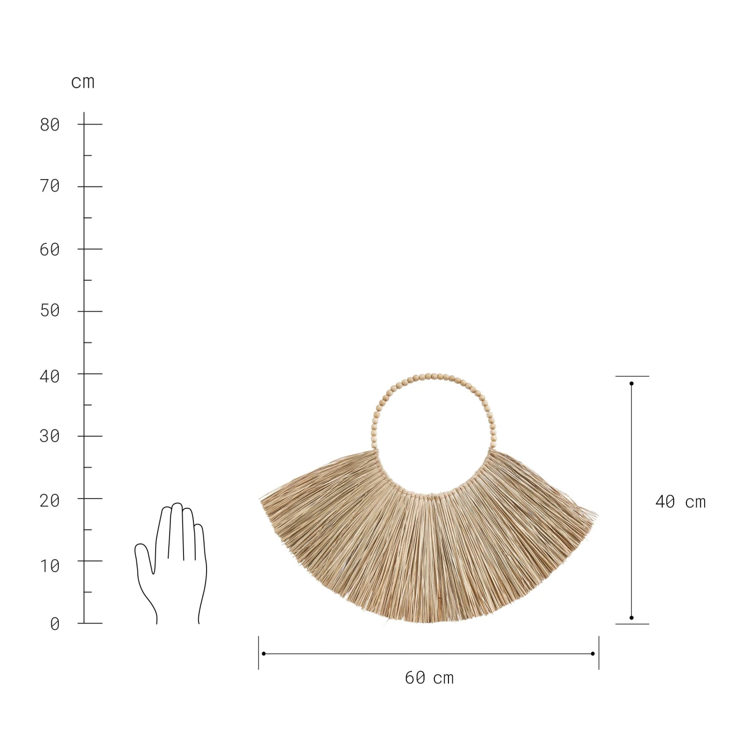 BALI Wanddekoration L 60 X B 40cm 2 BALI Wanddekoration L 60 X B 40cm – Bild 2