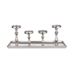 BANQUET Tablett Mit 4 Kerzenhaltern L 52 X B 15cm -Wohnstil Angebote Store 10226874 3