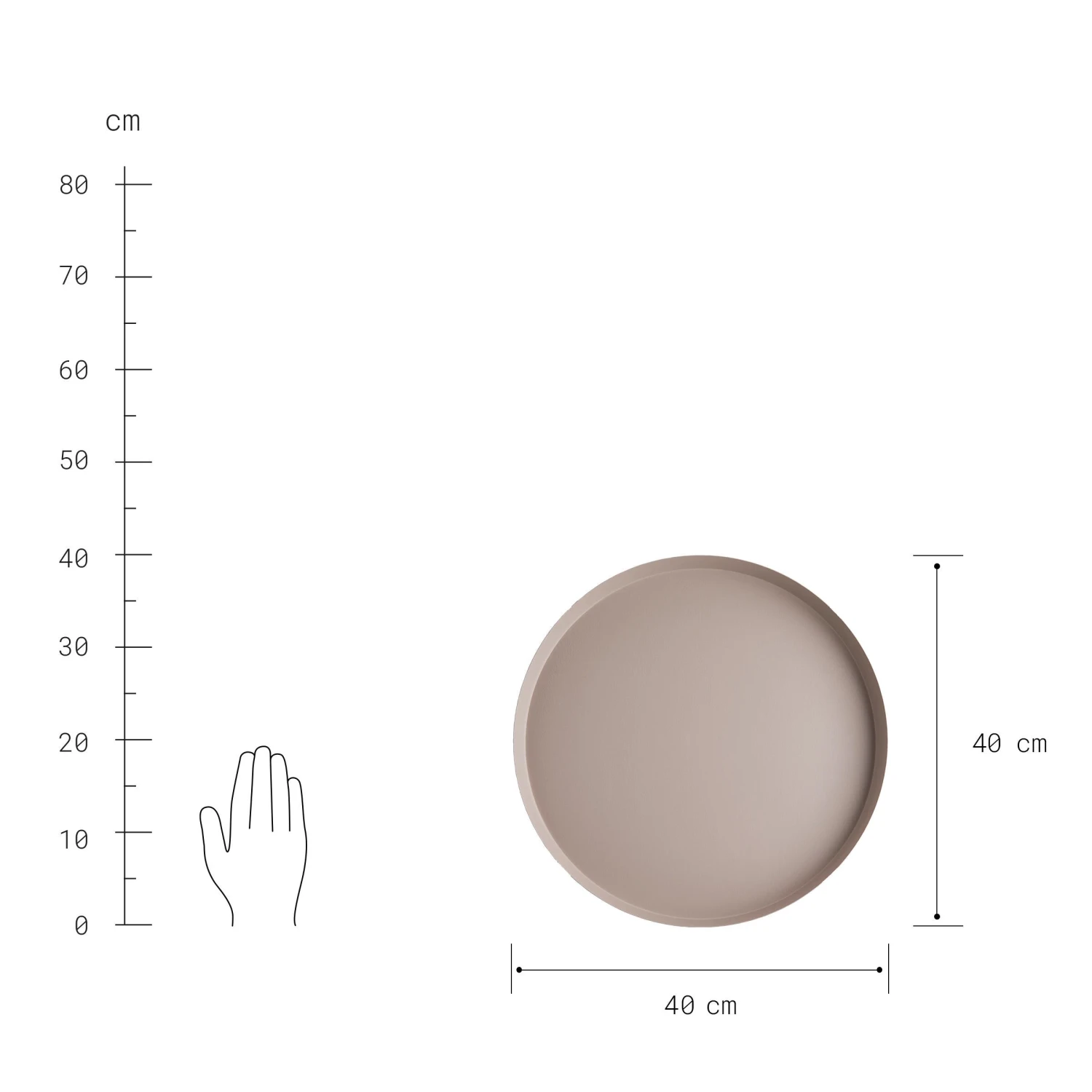 EXHIBITION Deko-Tablett Ø40cm 4 EXHIBITION Deko-Tablett Ø40cm – Bild 4