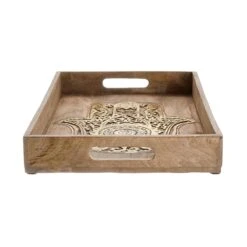 FATIMA Tablett Mit Schnitzerei L 51 X B 32cm -Wohnstil Angebote Store 10226967 3