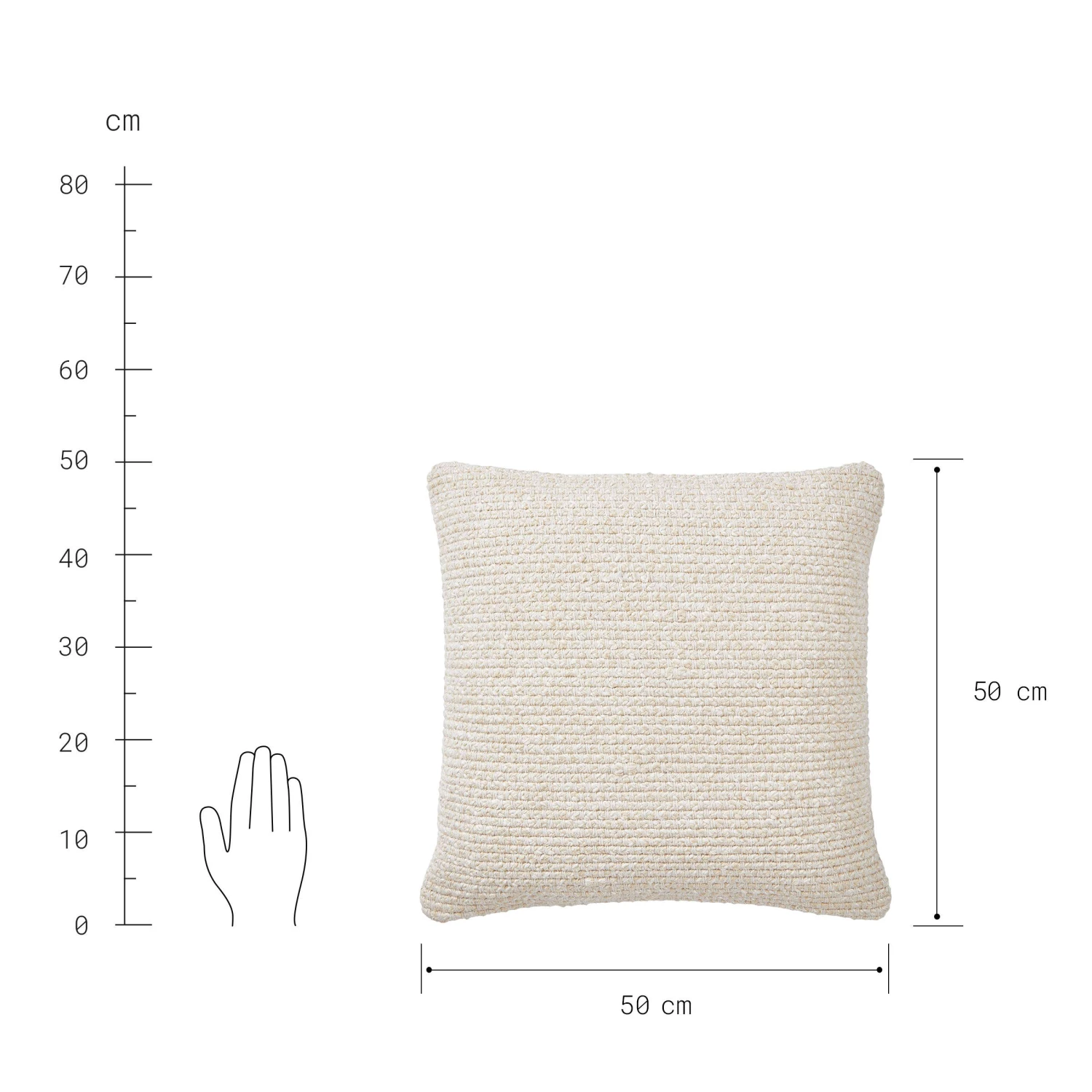 MAILA Kissen L 50 X B 50cm 3 MAILA Kissen L 50 X B 50cm – Bild 3