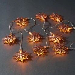 STELLA LED-Lichterkette Stern 10 Lichter Mit USB-Batteriefach