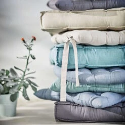 SOLID Stuhlkissen Mit Bändchen Ø39cm -Wohnstil Angebote Store 10227779 1