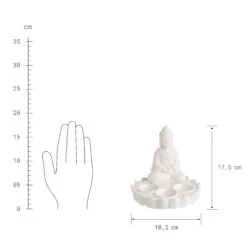BUDDHA Statue Für 3 Teelichter Höhe 18cm -Wohnstil Angebote Store 10227822 2