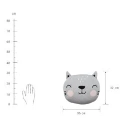TINY TOWN Kissen Katze L 32 X B 35cm -Wohnstil Angebote Store 10228086 3