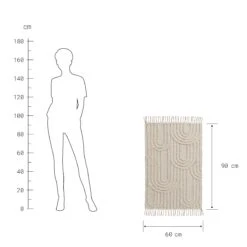 COTTON WAYTeppich Bögen L 60 X B 90cm -Wohnstil Angebote Store 10228309 3