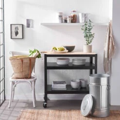 ZINC Mülltonne 'Oskar' 40l -Wohnstil Angebote Store 50009633 1