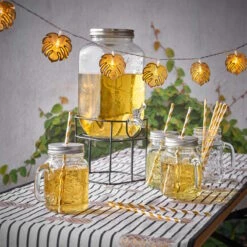 REFRESH 6x Trinkgläser Mason Mit Deckel 450ml -Wohnstil Angebote Store BUN00097 7