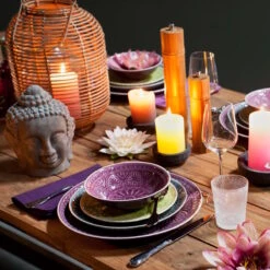 SUMATRA 4x Teller Ø25cm -Wohnstil Angebote Store BUN00695 4