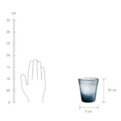 WATER COLOUR 4x Gläser Mit Luftblasen 290ml -Wohnstil Angebote Store BUN00881 2