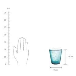 WATER COLOUR 4x Gläser Mit Luftblasen 290ml -Wohnstil Angebote Store BUN00883 2