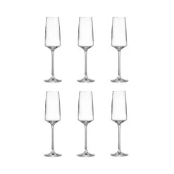 WINE & DINE 6x Sektgläser 250ml