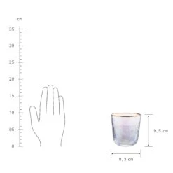 SMERALDA 6x Gläser Mit Goldrand 280ml 7 SMERALDA 6x Gläser Mit Goldrand 280ml -Wohnstil Angebote Store BUN00920 3